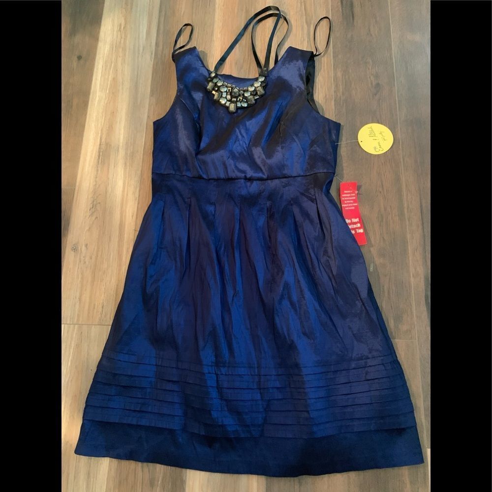 Emma + Michele taffeta fit and flare